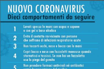 CORONAVIRUS - MISURE DI CONTRASTO E CONTENIMENTO DELLA DIFFUSIONE SULL'INTERO TERRITORIO NAZIONALE