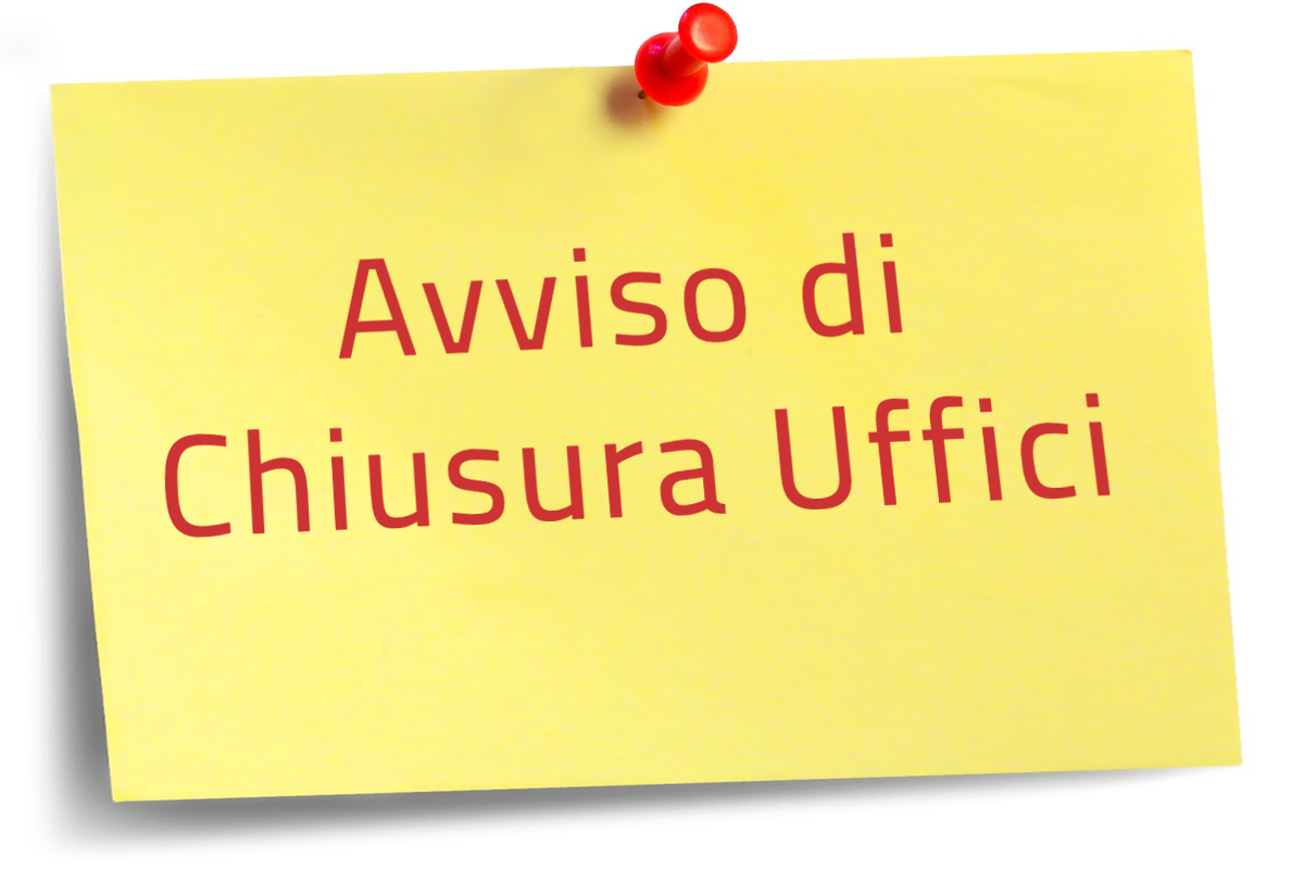 Avviso di chiusura uffici